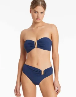 Jetset U Trim Bandeau Bikini Top - Pacific Blue