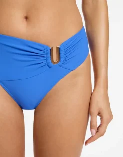 Jetset U Trim Mid Bikini Pant - Tide Blue