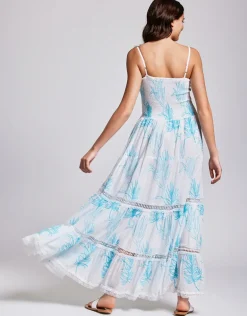 Joy Strappy Maxi Dress - Turquoise