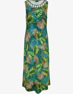 Jungle Jewels Midi Dress - Mangrove Forest