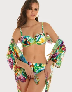 Jungle Underwired Balcony Bikini Set - Jungle Print