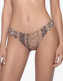 Kaa Reversible Seamless Wave Full Bikini Pant - Animal