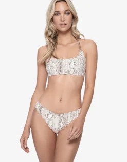 Kaa Reversible Seamless Wave Full Bikini Pant - Animal