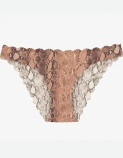 Kaa Reversible Seamless Wave Full Bikini Pant - Animal