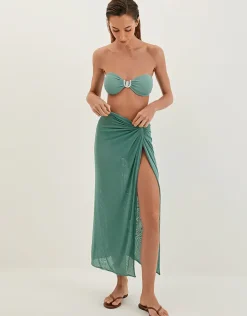 Karen Midi Skirt - Seaglass