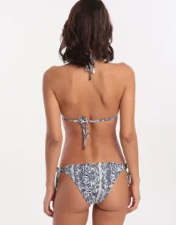 Kenya Scallop Tie Side Bikini Bottom - Print