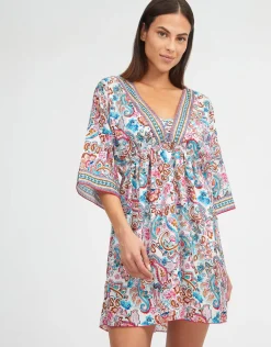 Laia Gathered Beach Dress