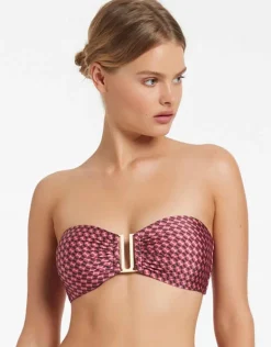 Lalita Bandeau Bikini Top - Orchid