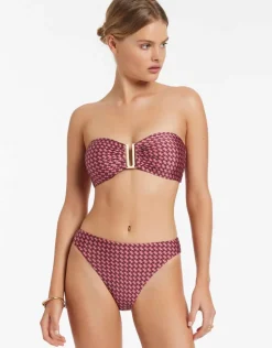 Lalita Bandeau Bikini Top - Orchid