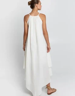 Lefkada Handkerchief Dress - Natural and Gold