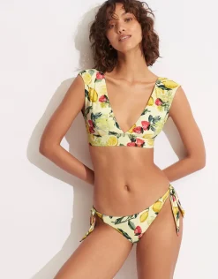 Lemoncello Tie Side Bikini Pant - Lemoncello