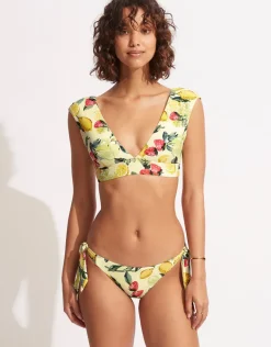 Lemoncello Tie Side Bikini Pant - Lemoncello