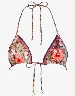 Leo Allures Triangle Bikini Top - Wild Tropics