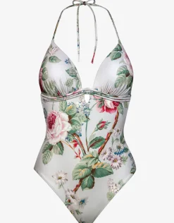 Liaison Halterneck Swimsuit - Silver Rose