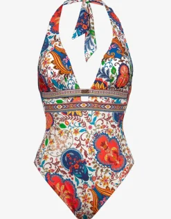 Libertine Halterneck Swimsuit - Vibrant White