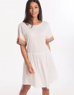 Little Llama Dress - White