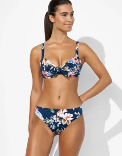 Lush Delight Underwired Bikini Top - Hibiscus Indigo