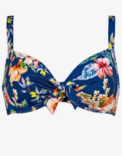 Lush Delight Underwired Bikini Top - Hibiscus Indigo