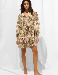 Lush Utopia Mini Tunic Dress - Botanical Camo