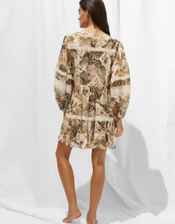Lush Utopia Mini Tunic Dress - Botanical Camo