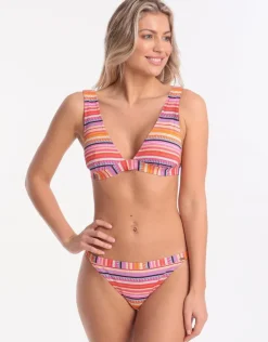 Macapa Finzo Longline Tri Bikini Top - Rose