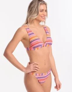 Macapa Finzo Longline Tri Bikini Top - Rose