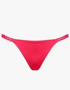 Macrame Love Bikini Pant - Luscious Red