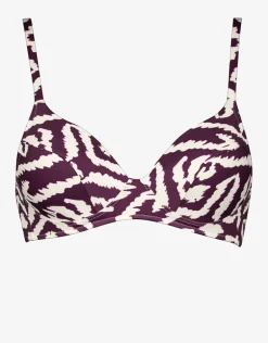 Makro Notion Moulded Bikini Top - Cream Aubergine