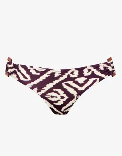 Makro Notion Ring Side Hipster Bikini Pant - Cream Aubergine