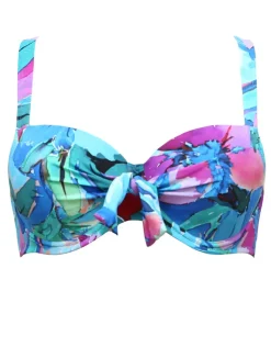 Malena Balcony Bikini Top - Turquoise