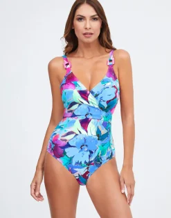 Malena Wrap Swimsuit - Turquoise