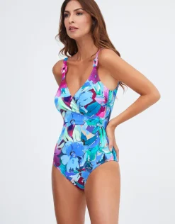 Malena Wrap Swimsuit - Turquoise