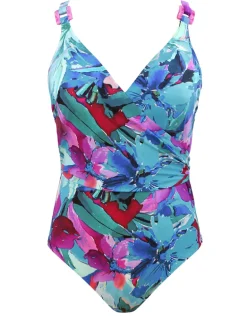Malena Wrap Swimsuit - Turquoise