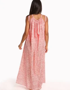 Malika Cotton Maxi Beach Dress - Print