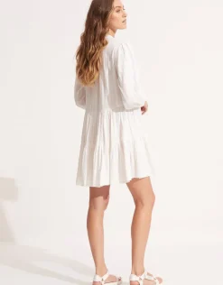 Market Tier Dress - White