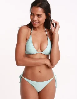 Marseille V Padded Triangle Bikini Top - Aqua