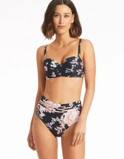 Martini High Waist Bikini Pant - Black