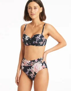 Martini High Waist Bikini Pant - Black