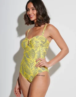 Martinica Bandeau Swimsuit - Yellow