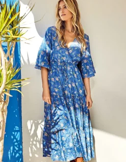 Maya Maxi Dress - Blue