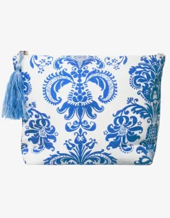 Maya Paisley Clutch Bag - Multi Blue