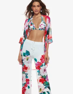 Melania Beach Trouser - Floral Multi