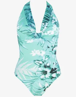 Mentha Halter Swimsuit - Green