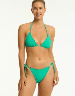 Messina Tie Side Bikini Pant - Evergreen