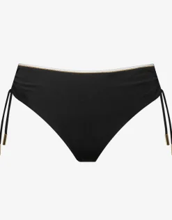 Metrics Adjustable Leg Bikini Pant - Black White and Gold
