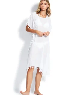 Midi Amnesia Kaftan - White