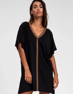 Mini Abaya Dress - Black