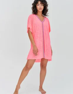Mini Abaya Dress - Hot Pink