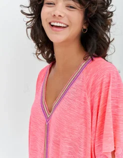 Mini Abaya Dress - Hot Pink