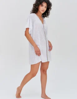 Mini Abaya Dress - White